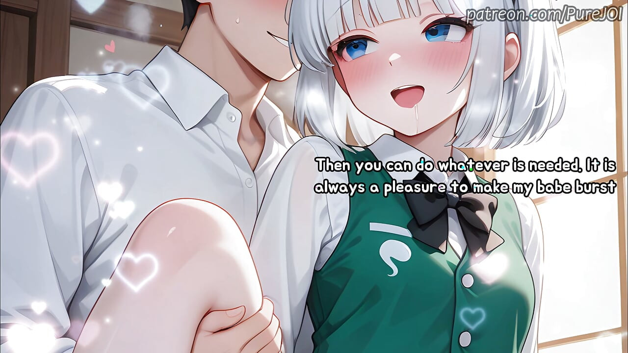 Horny Youmu οργανώνει ένα υπέροχο τρίο με τη Reisen (Sex JOI)