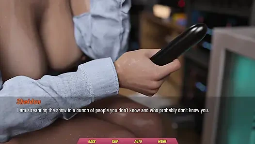 Teman ibu tidak memiliki yang lain, jadi dia bermain dengan dildo hitam