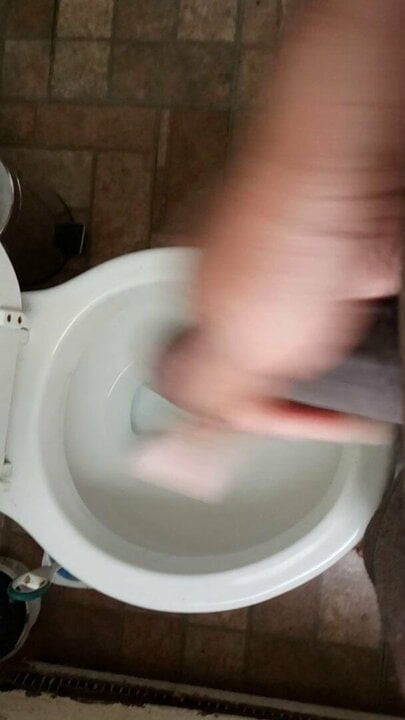 Morning jacking off in the bathroom