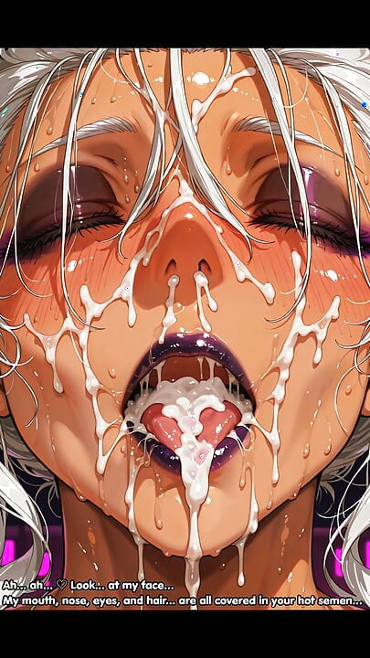 Permainan fetish futanari gyaru oneesan dengan kulit kecokelatan & joi - masturbasi bareng-bareng [femdom / pov]