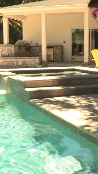Stunning moment from "Hot babes tease each other in the swimming pool"