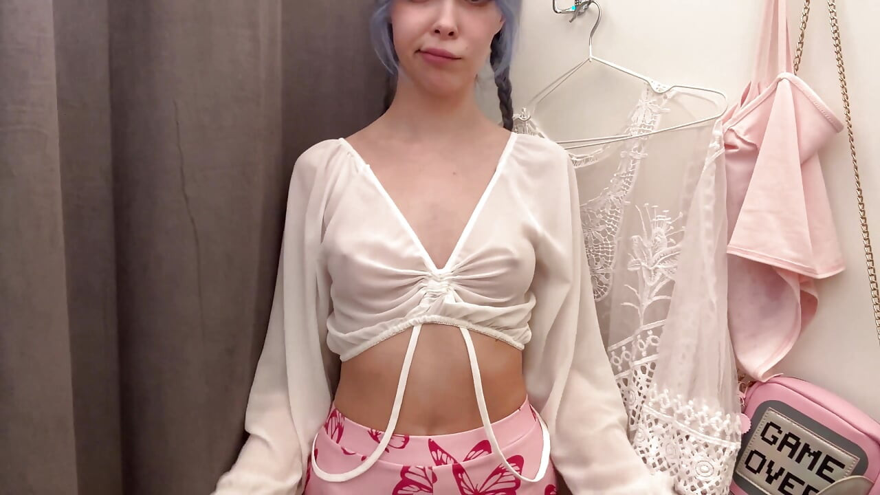 Can You See My Hard Nipples Right Through This Sheer Top?
