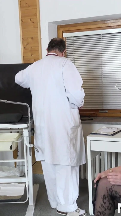 Jaw-dropping moment from "Nice wet mature pussy examined by freaky doctor"