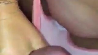 Wife makes stranger cum in her panties