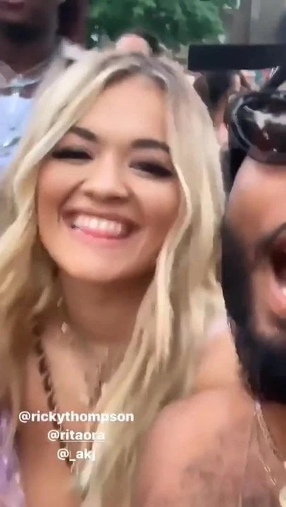 Rita Ora's big seethrough titties