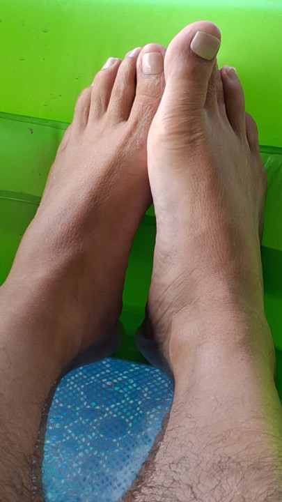 Would you suck on my toes while I jerk off and watch?