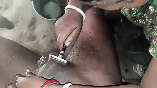 Meri nai bhabhi Ne Bal Kat kar Safai ki aur land chusa