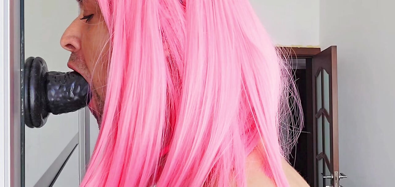 딥트로스 25Cm의 거유 흑인 자지, 울 때까지 내 목을 따먹어