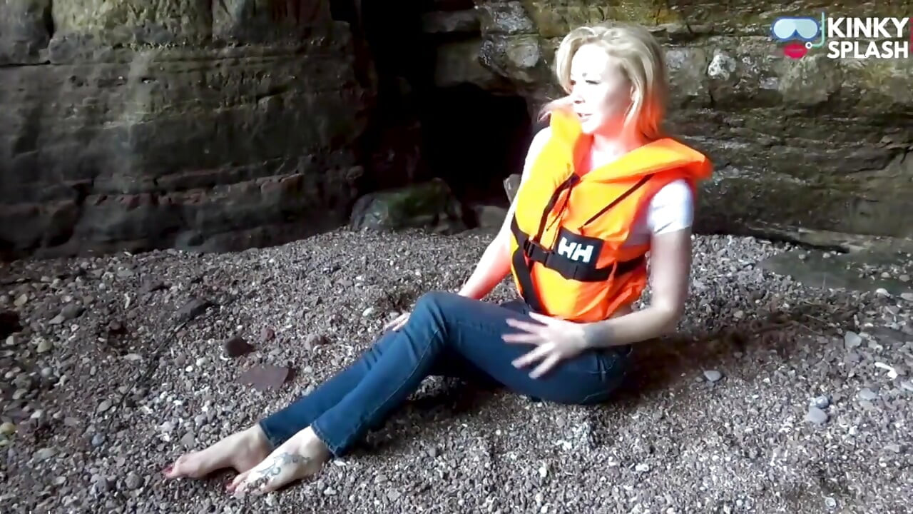 Lifejacket and Jeans on the Beach
