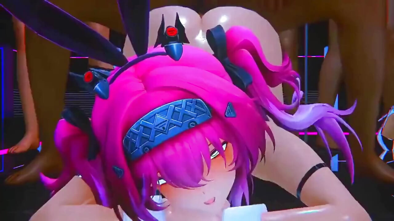 Wuthering Waves - Cantarella And Lupa 硬核輪姦 - 3D Hentai 動畫