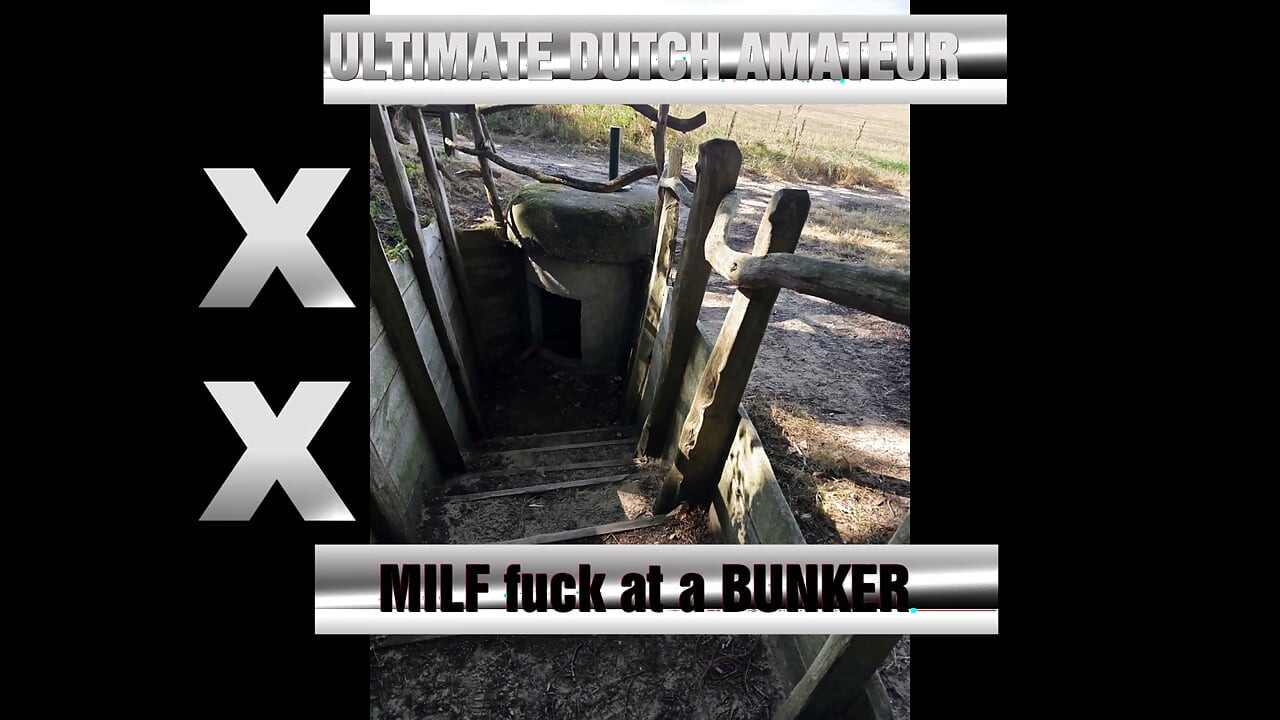 UDA MILF gets fucked hard at small old German bunker in public