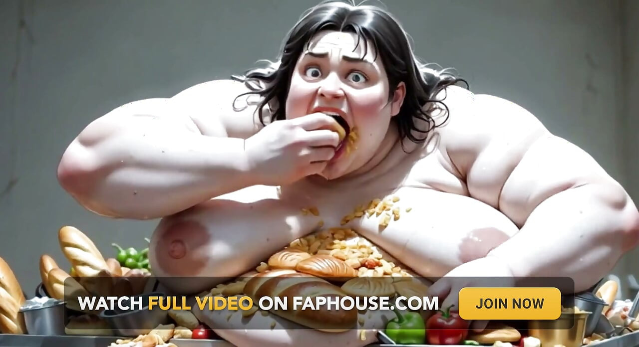 SSBBW چاق و غول‌پیکر که خودش را پر می‌کند - برهنه با کس پرمو و ضخیم