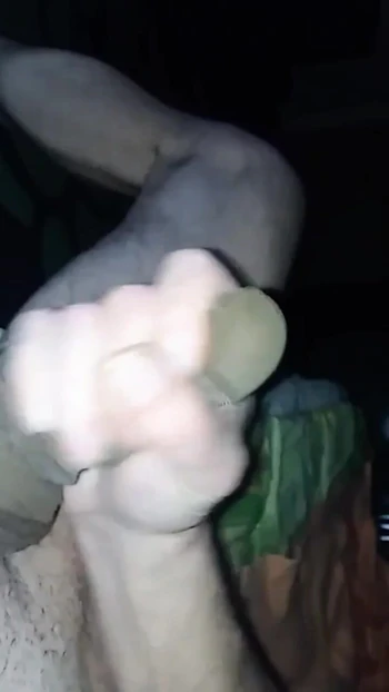 Amateur nylon handjob