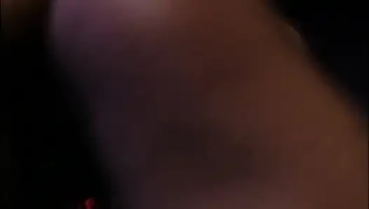 Lapdancing and Fingering Brunette Girl with Big Tits