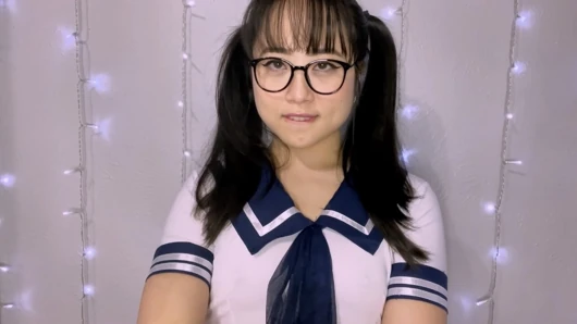 Don't Get Caught! Risky Fun with the Cute Asian Schoolgirl -ASMR HJ