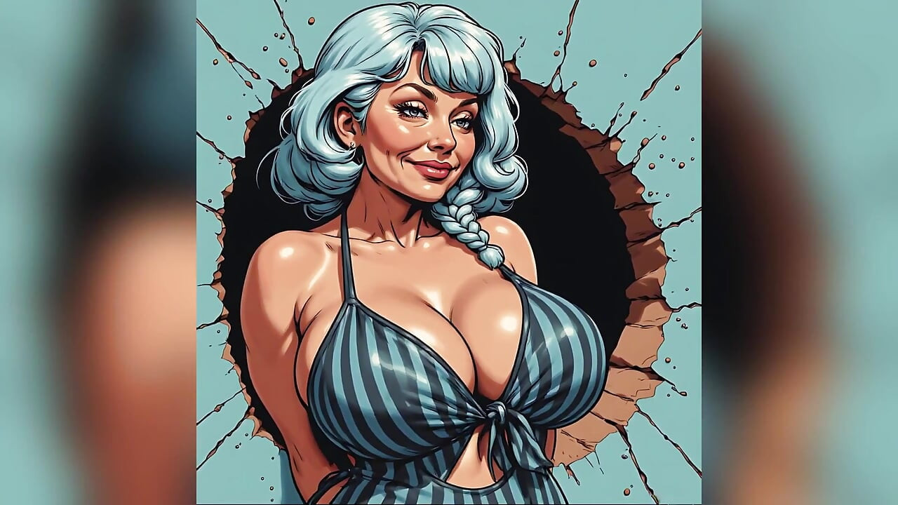 Big Boob Babes in Swimsuits Art