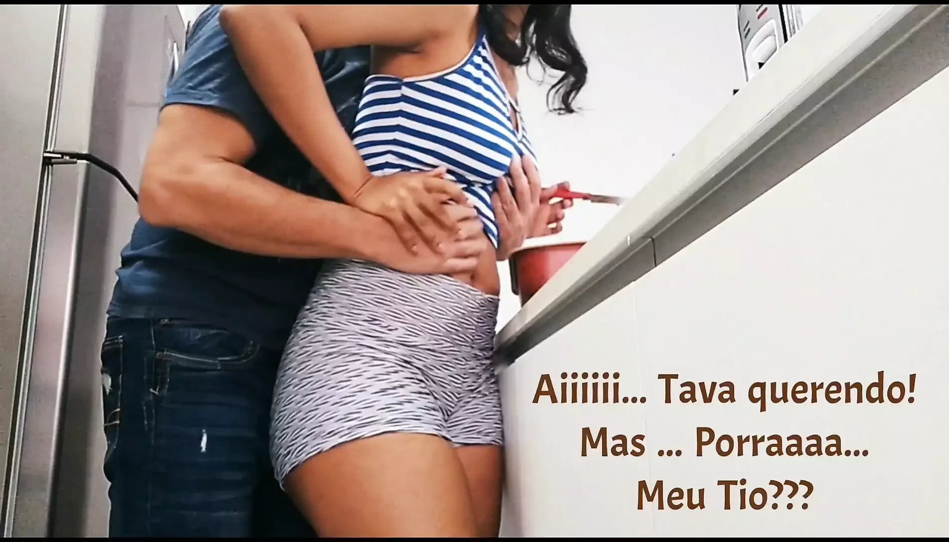 Meu meio-irmão me seduziu durante quarentena, eu acabei fodendo ele!