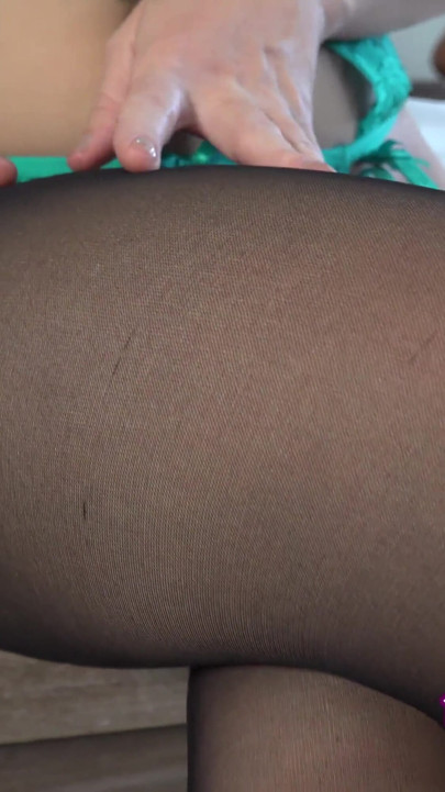 Dani Jensen stuffs her panties inside her perfect pussy