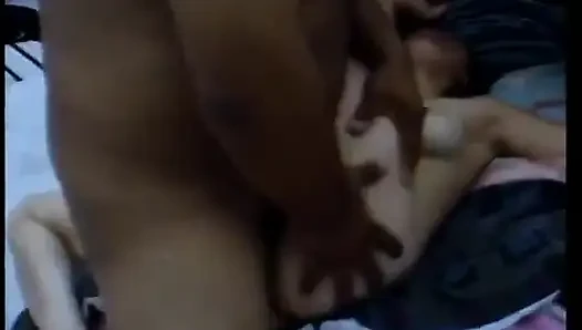 Three horny dudes in the shower get sweet blowjobs from a hot babe and fuck her in bed