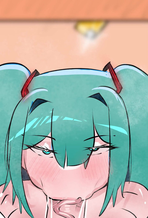 Hatsune Miku ו Kasane Teto במסיבה