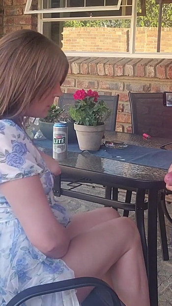 Spectacular moment from "Mutual masturbation with my stepsis outdoors"