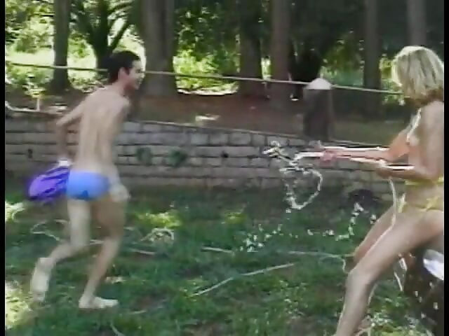 Blonde cute teen tranny Claudia Hunter with round ass rides a big hard schloeng outside