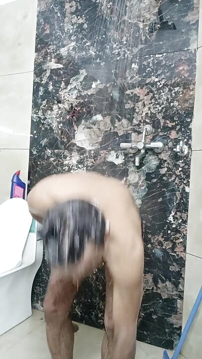 Indian Desi Rajasthani man enjoy shower and masterbation show with uncle police officer uncle and army officer uncle