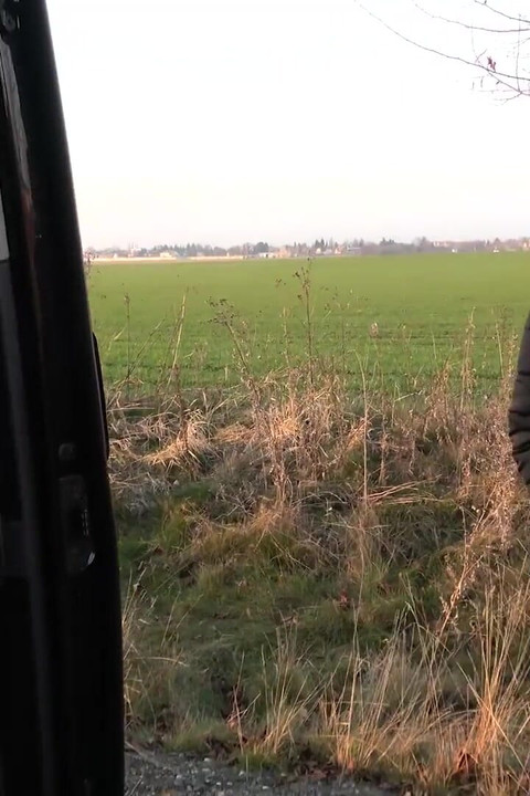 Small tiny babe found in the fields and cum covered glasses after great fuck