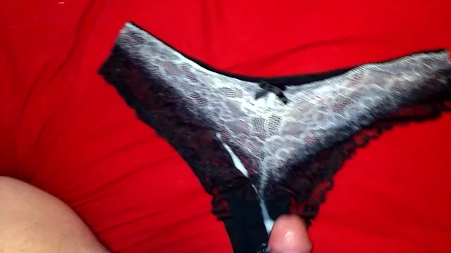 Cumming on step moms panties