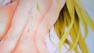 Sop, blondes Anime-Mädchen