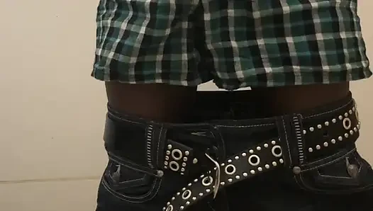 Bro got horny at work he had to beat his meat in the washroom