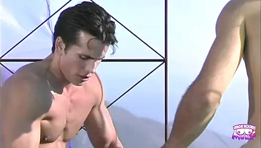 Blonde with a Body Takes on Two Guys for a Double Penetration