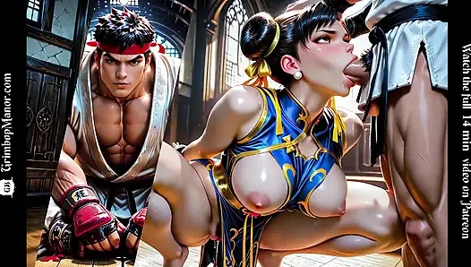 Street fighter fuck: memek chun li si petarung jalanan