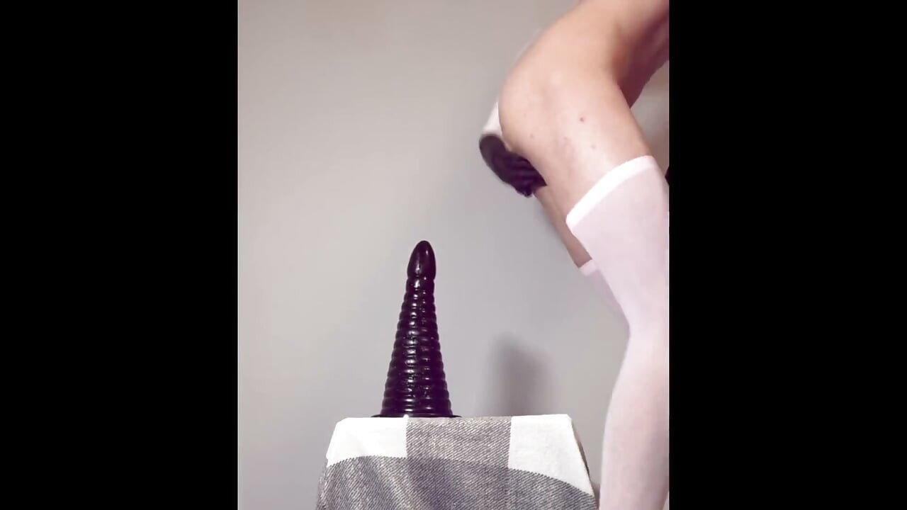 Extreme Cone Dildo Anal Compilation - Bouncing Gaping Cumming