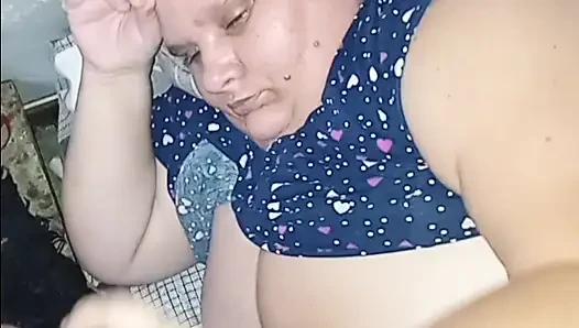 Step Mommy Gives Step Son Handjob & Cum on Her Boobs