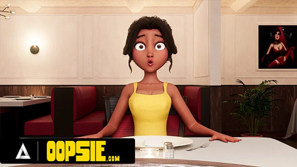 OOPSIE - Waitress Gets Mouth And Ass Filled With Cum During Service! 3D CARTOON PORN!