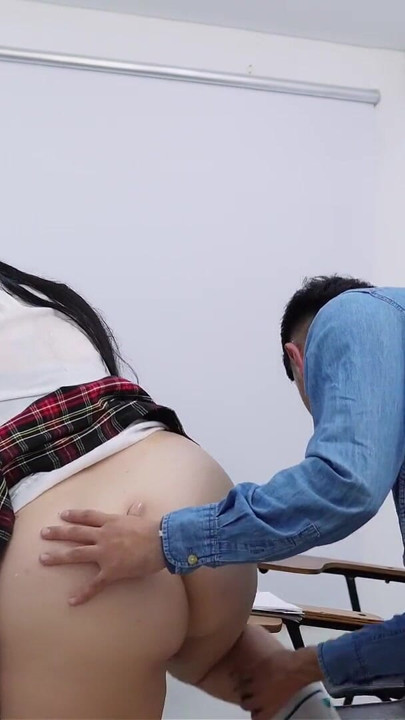 problematic student visits my punishment room once again and I must give her what she deserves... she ends up with cum in her mouth | Clip 2