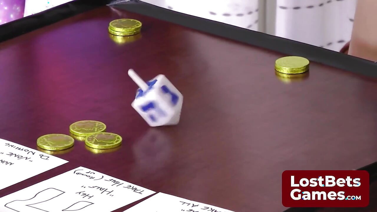 Strip Dreidel Shedding Clothes with Each Hebrew Letter