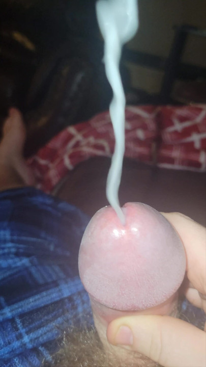 Cumming all over myself after edging