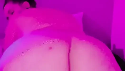 BBW Spreads Her Pussy for Her Machine