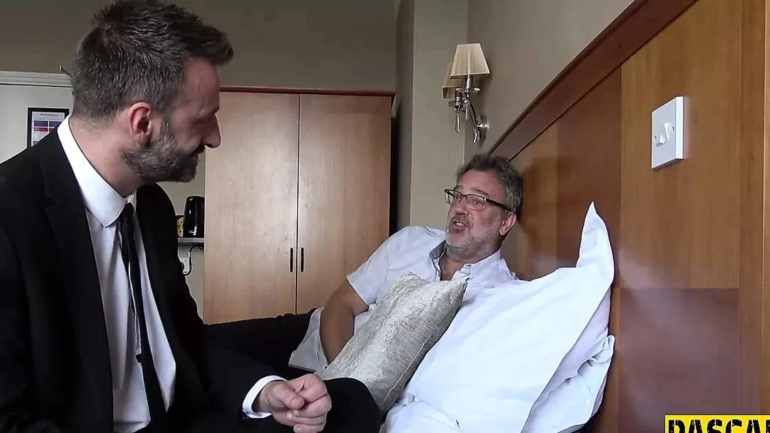 Handcuffed submissive throated and analized