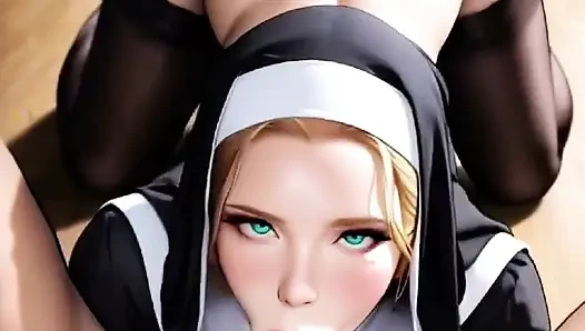 Die Schöne nonne fickt von dem jungen für das clearing seiner sünden