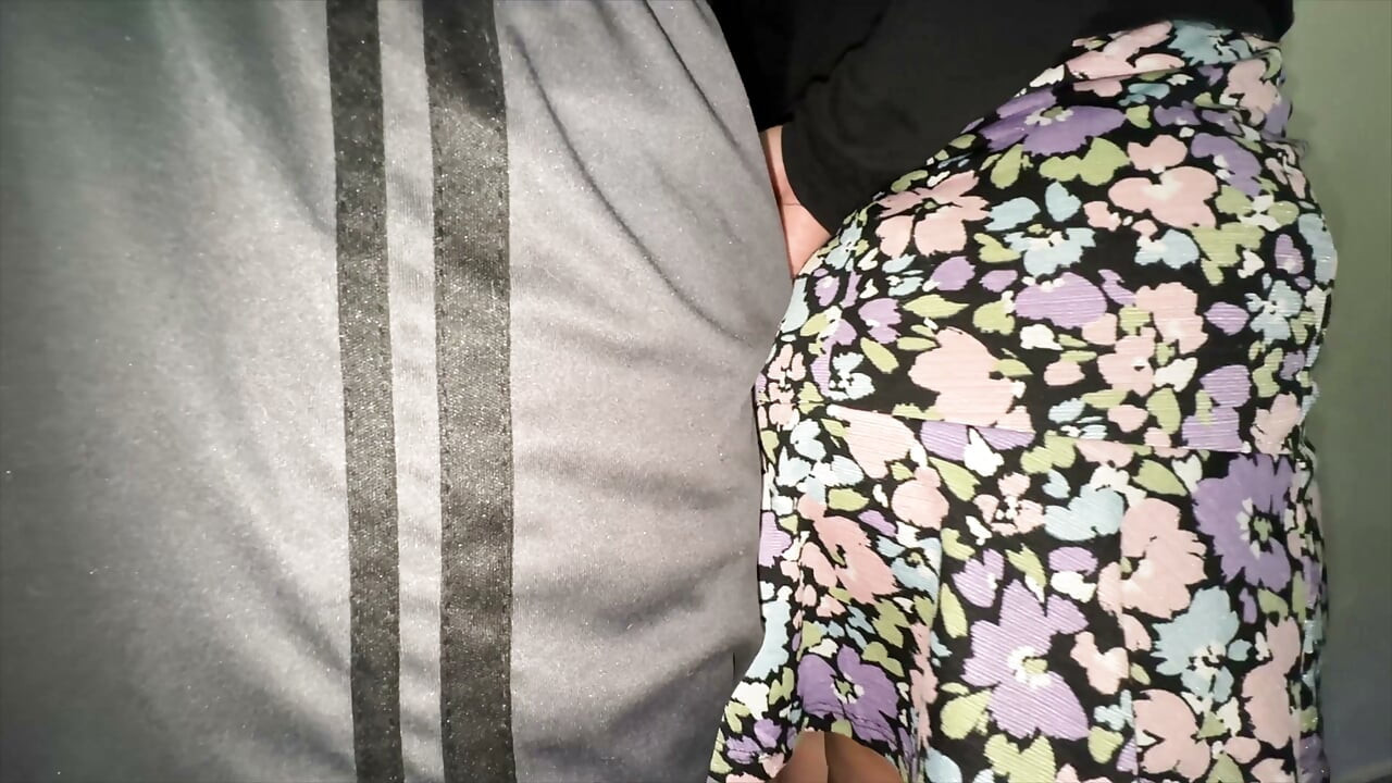 You Can See It When She Strokes the Stranger's Penis