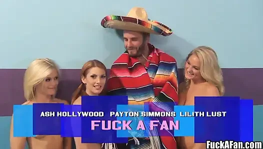 Tiny Tits Ash Hollywood N Friends Fuck Fan Sperm Boobies!