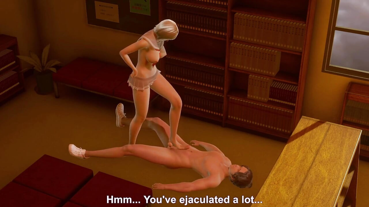 Schoonheidsmeid krijgt lul van een jonge man - 3D-animatie