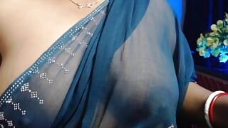 Sexy lady girl opens her bra and presses her boobs and does nude pussy fingering.