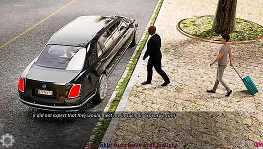 Секс в самолете с стюардессой