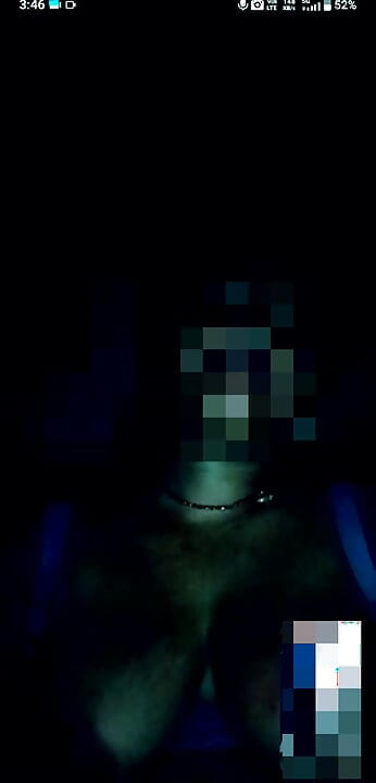 I saw it by video calling.