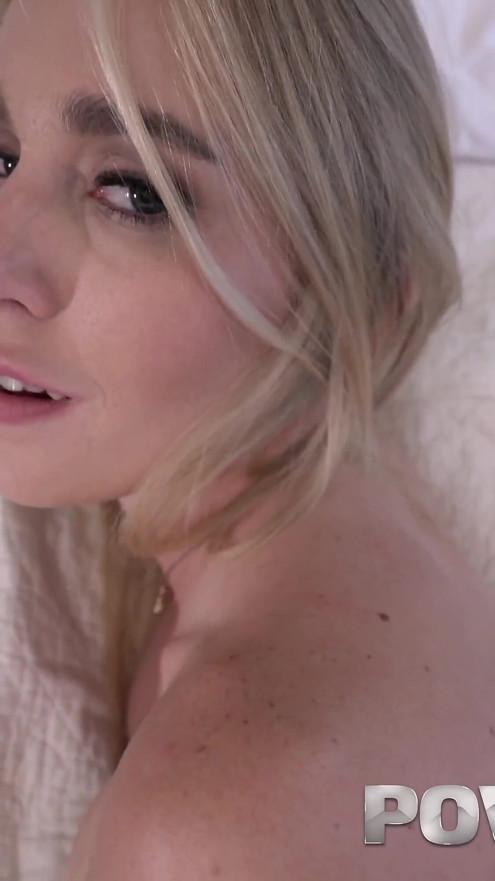 Fit Busty Blonde Sarah Taylor Toys During Big Dick POV