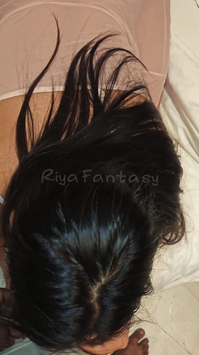 POV Wake-up Riya Give Blowjob